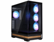 Zalman skříň P40 Namu / midT/ 4x120mm ARGB fan / 2xUSB 3.0 / USB-C / panoramatická / dřevěné doplňky / černá