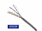 DATACOM kabel drát C5E UTP PVC 305m box šedý