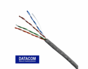 DATACOM kabel drát C5E UTP PVC 305m box šedý