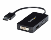 StarTech DisplayPort AV adaptér - HDMI - D-Sub (VGA) - DVI-D černý (DP2VGDVHD)