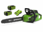 Greenworks 40V řetězová pila 40 cm Greenworks GD40CS18K2X...