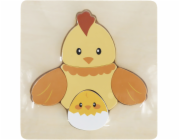 BABU - Ručně vyráběné puzzle - Slepička a Kuřátko