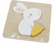 BABU - Ručně vyráběné puzzle - Králíček