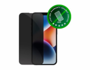dbramante1928 Eco-shield - Ochrana obrazovky pro mobilní telefon - s bezpečnostním filtrem - barva rámu černá - pro Apple iPhone 13, 13 Pro, 14, 16e, 17e