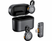 Hollyland LARK M2S Duo Wireless Lavalier Microphone with USB-C Plug (Duo, Space Gray)