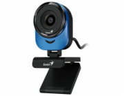 GENIUS FaceCam 1000X Q Blue/ 720p HD/ 360° rotace/ 90° náklon/ USB 2.0/ UVC/ mikrofon/ modrá