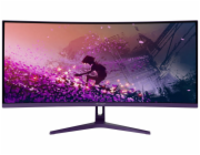 AROZZI NOVA herní monitor 34" 34T2K165 Purple/ LED/ 3440x1440/ 165Hz/ VA/ 4000:1/ 1ms/ 2xHDMI/ 2xDP/ fialový