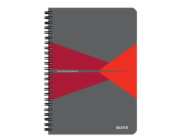 Leitz zápisník Office A5 čtverečkovaný, drátěná vazba, PP desky