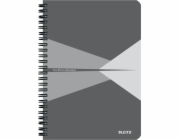 Leitz zápisník Office A5 čtverečkovaný, drátěná vazba, PP desky