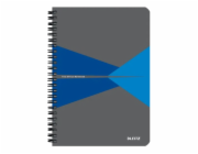 Leitz zápisník Office A5 s kartonovými deskami, drátěná vazba, čtverečkovaný