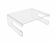 Podstavec pod monitor DESQ s výřezem na klávesnici