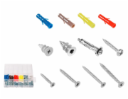 Wadfow Hmoždinka s vrutem, sada 140ks