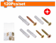 Wadfow Vrut do dřevotřísky sada 120ks