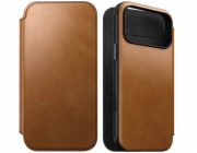 NOMAD pouzdro Modern Leather Folio Magsafe pro iPhone 17 Pro Max - English Tan