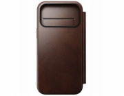 NOMAD pouzdro Modern Leather Folio Magsafe Horween pro iPhone 17 Pro Max - Rustic Brown