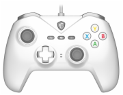 MSI gamepad FORCE GC200 WHITE/ drátový/ USB/ pro PC, Android/ bílý