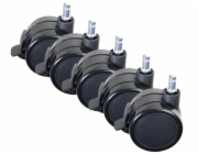 AROZZI Wheel Pack PU Lockable XL/ univerzální sada zamykatelných náhradních koleček pro herní židle