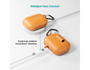 Epico pouzdro s karabinou AirPods Pro 3 - oranžová