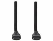 NEDIS kabel USB 2.0/ USB-C zástrčka - USB-C zástrčka/ 60 W/ černý/ box/ 1,5m