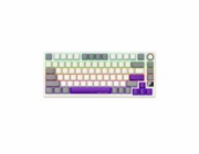 LORGAR Klávesnice KBP7075MW, mechanická, 75%, bezdrátová herní, béžová, CS