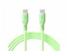 Akyga Kabel USB-C / USB-C 1m AK-USB-69 60W, Green Silicone