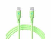 Akyga Kabel USB-C / USB-C 1m AK-USB-69 60W, Green Silicone