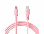 Akyga Kabel USB-C / Lightning 1m AK-USB-71 30W, Pink Silicone