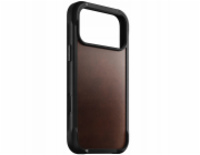 NOMAD kryt Rugged Leather Case Magsafe Horween pro iPhone 17 Pro Max - Rustic Brown