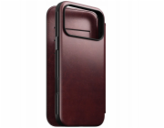 NOMAD pouzdro Modern Leather Folio Magsafe Horween pro iPhone 17 Pro Max - Burgundy Chromexcel