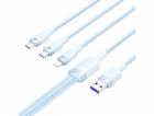 Kabel USB 2.0 A na 3 v 1 6A Vention CTRLG 1,5M (modrý)