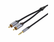 Cable Audio 2xRCA to 3.5mm Vention BCNBI 3m (grey)