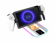 IPEGA P5P11 Charger Dock s RGB 2v1 pro Playstation Portal Remote Player a PS5 Ovladač White
