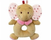 TULILO Chrastítko - růžový slon 18 cm