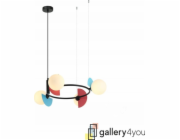 Italux Italux Nauti PND-37482-4R-MLTI závěsná lampa 4x25W G9 vícebarevná/bílá