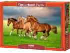 Castor 500dílné puzzle Koně běžící na jaře