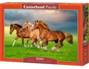 Castor 500dílné puzzle Koně běžící na jaře