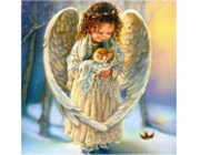 Norimpex Diamantová mozaika - Anděl s kotětem