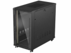 Lanberg 19" 22U 600x1200 černá stojící racková skříň se s...