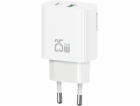 USAMS 25W nabíječka do zásuvky 1x USB-A 1x USB-A rychlé n...