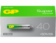 GP 1x40 super alkalických baterií 1,5 V AAA Micro