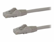 StarTech.com 1m CAT6 Ethernet Cable, 10 Gigabit Snagless RJ45 650MHz 100W PoE Patch Cord, CAT 6 10GbE UTP Network Cable w/Strain Relief, Grey, Fluke Tested/Wiring is UL Certified/TIA - Category 6 - 24