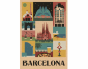Clementoni - Puzzle 1000 Style in the city Barcelona Compact box