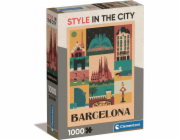Clementoni - Puzzle 1000 Style in the city Barcelona Compact box