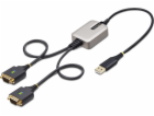 StarTech.com 2ft (60cm) 2-Port USB to Serial Adapter Cabl...