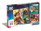 Clementoni - Puzzle 3x48 Square DC Comics Liga spravedlnosti