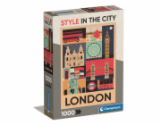 Clementoni - Puzzle 1000 Style in the city Londýn Compact box