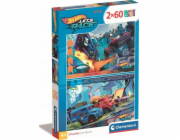 Clementoni - Puzzle 2x60 Hot Wheels
