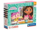Clementoni - Obrázkové kostky - Gábin kouzelný domek 12 k...