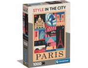 Clementoni - Puzzle 1000 Style in the city Paříž Compact box-