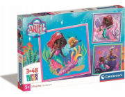 Clementoni - Puzzle 3x48 Disney Ariel